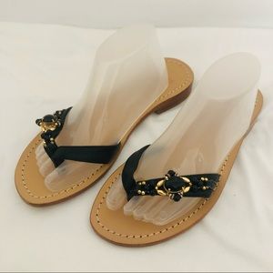 WOMENS TAJ SABRINA CRIPPA SANDALS 36 US6 Black